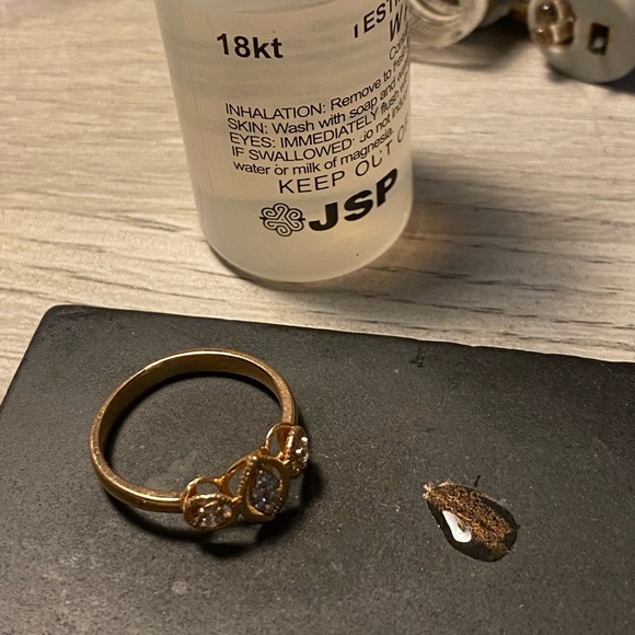 18k gold & diamonds ring - Picture 5 of 6